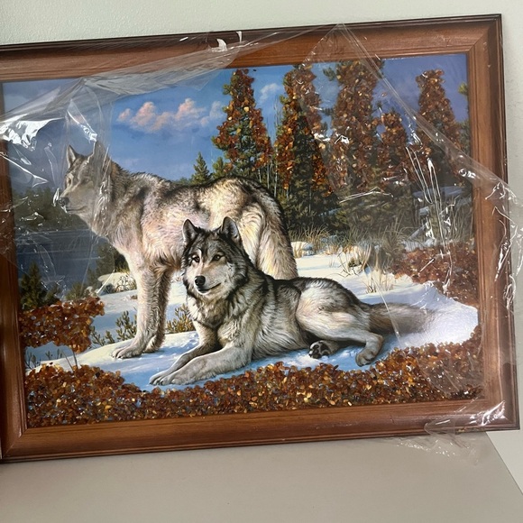 Wolf Art Framed Print - Picture 1 of 7